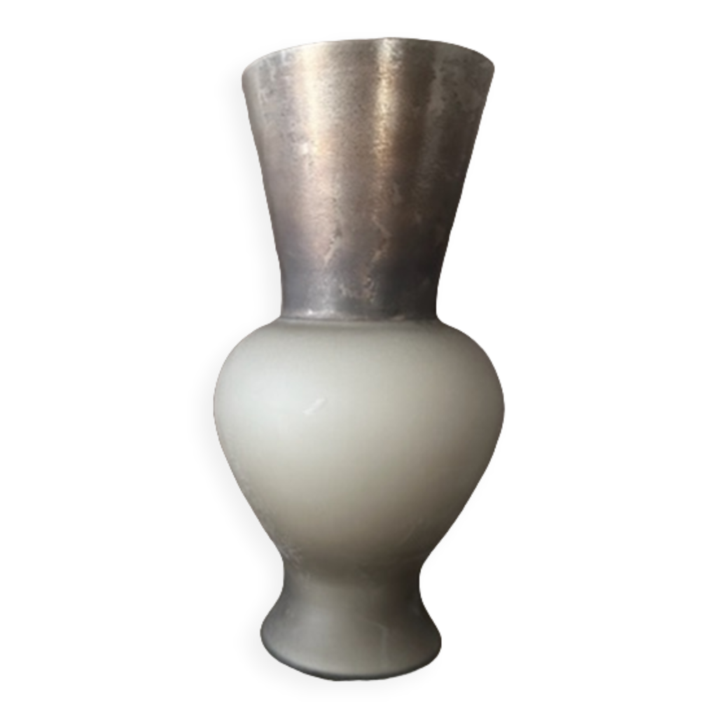 Vase Venini Design Rodolfo Dordoni - Couleur Lattimo (blanc Laiteux) - Cod. 515.13 - Neuf