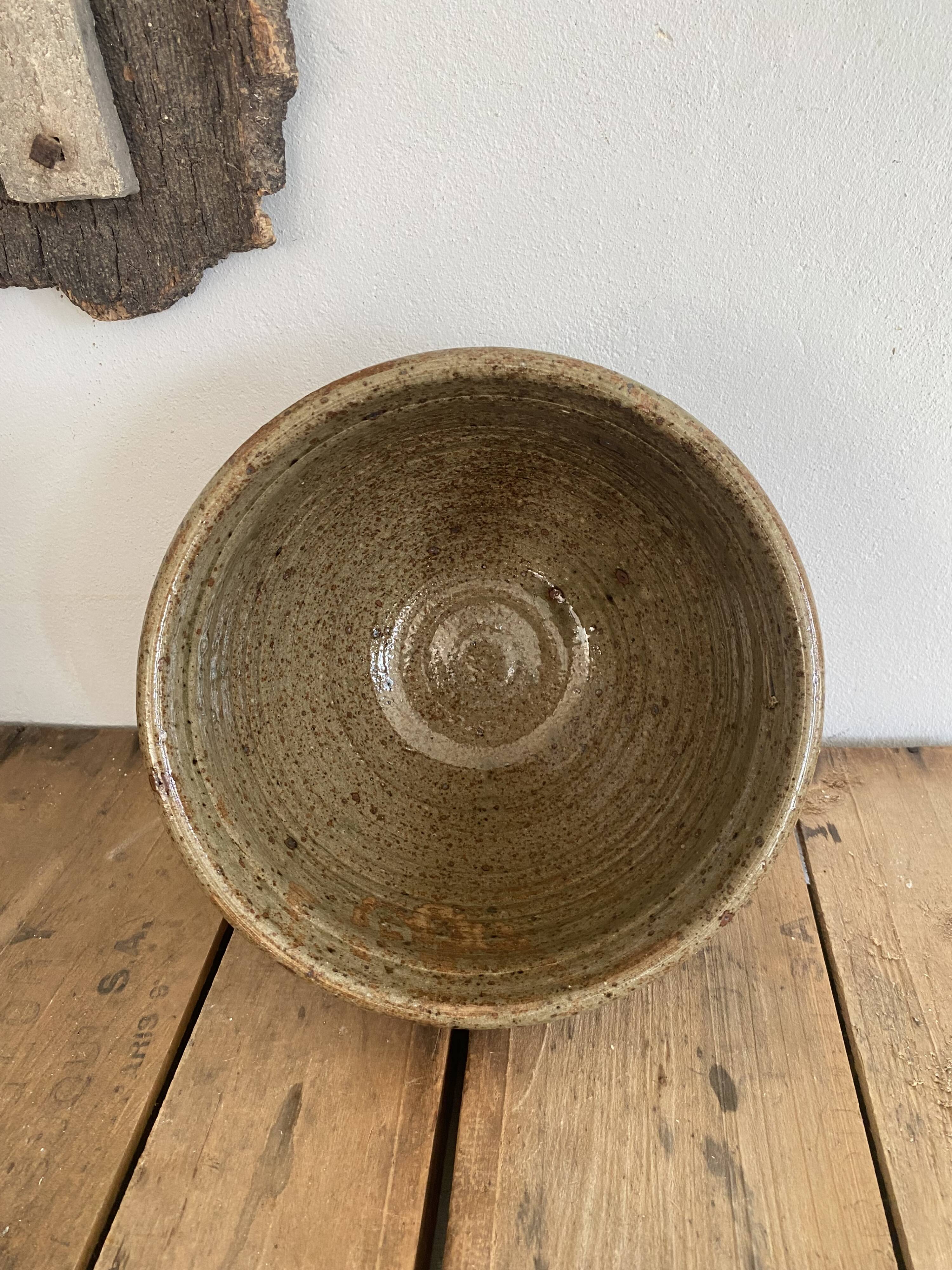 Salad bowl, 6 ramekins signed F. Baudat