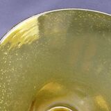 Grand vase en verre bullé