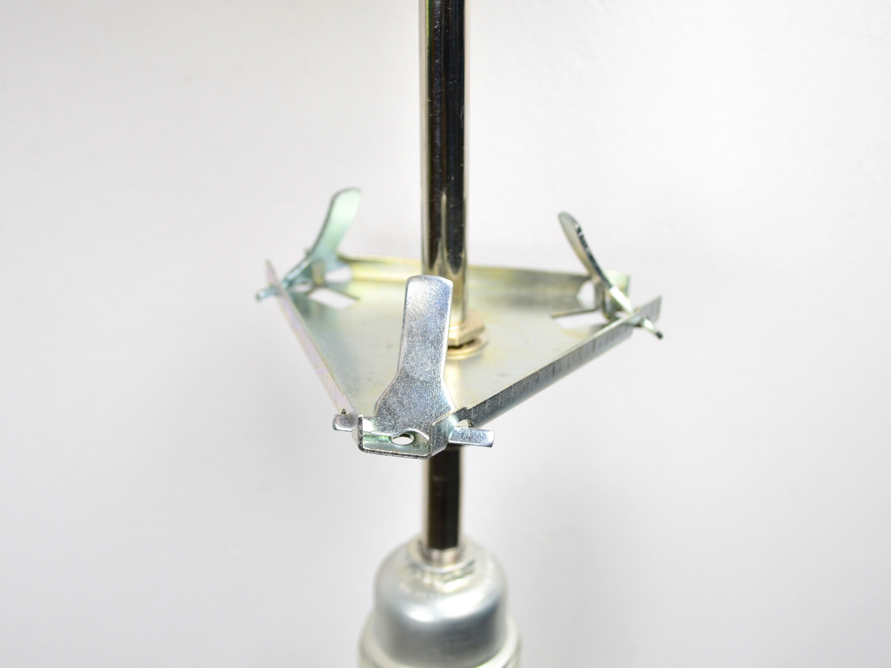 Mid Century frosted Murano glass globe pendant light by Doria Leuchten