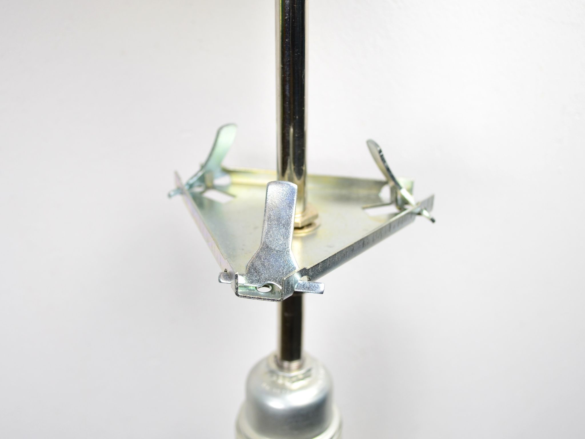 Mid Century frosted Murano glass globe pendant light by Doria Leuchten