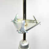 Mid Century frosted Murano glass globe pendant light by Doria Leuchten