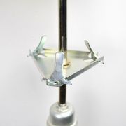 Mid Century frosted Murano glass globe pendant light by Doria Leuchten
