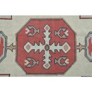 1970s Vintage Turkish Handmade Wool & Cotton Pink Area Rug 175x265
