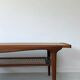 Vintage wooden coffee table with reversible Formica top