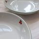4 vintage porcelain soup plates – Cherry pattern