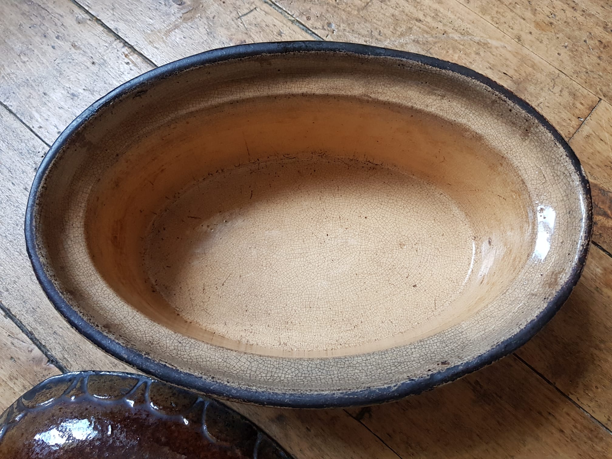 Terrine en terre cuite début XXe Selency