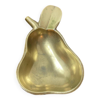 Brass pear ashtray