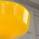 Mid-Century Italian Brass and Yellow Glass Pendant Lamp