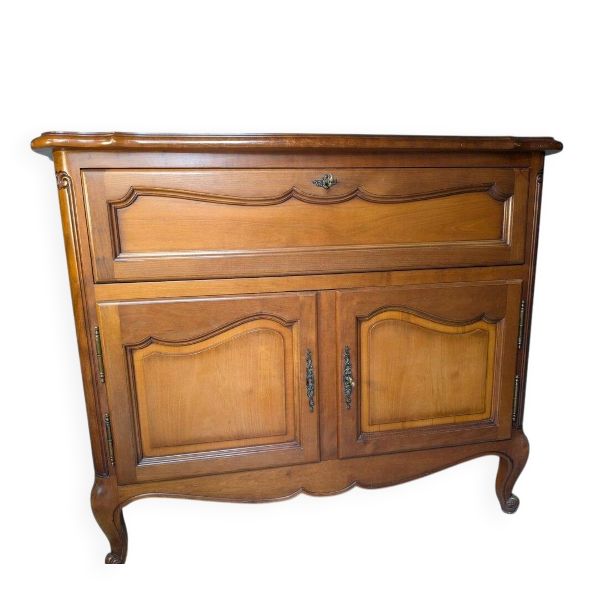 Antique handcrafted furniture in solid cherry wood.