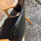 Danish armchair Erik Buch beech and Skaï 60s