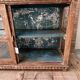 glazed teak buffet with original patina
