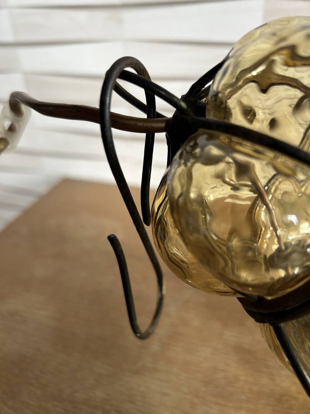 Hallway cage lantern, Murano blown glass, Venice, vintage, 1960s