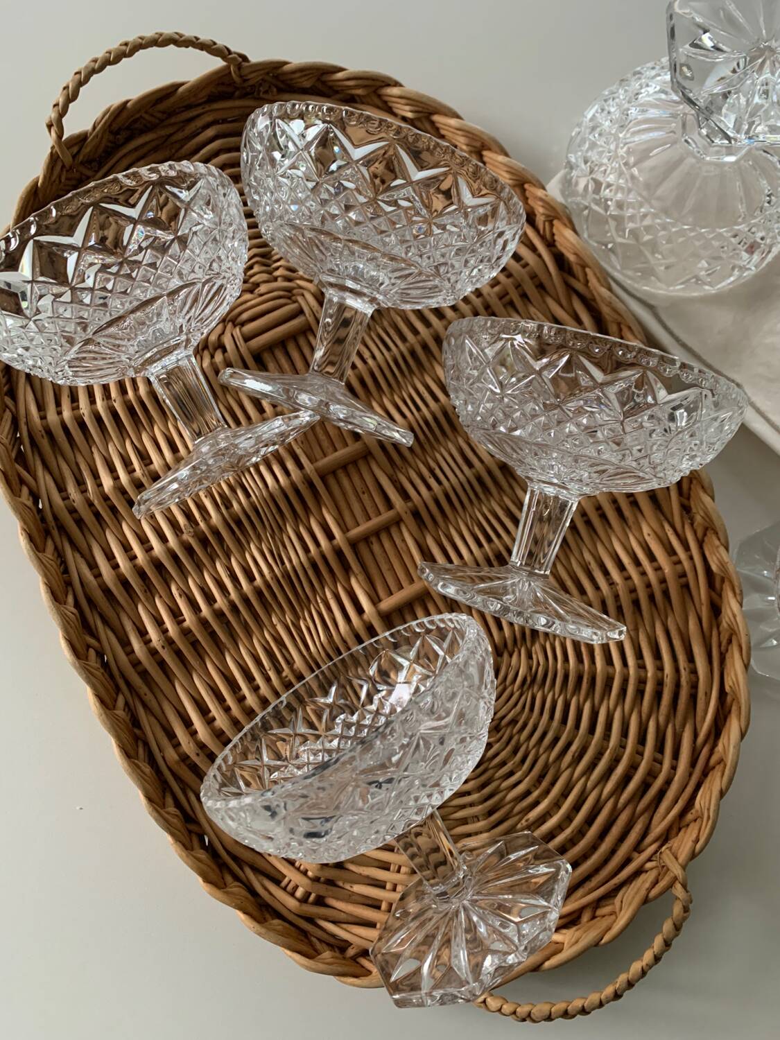 Crystal dessert cups