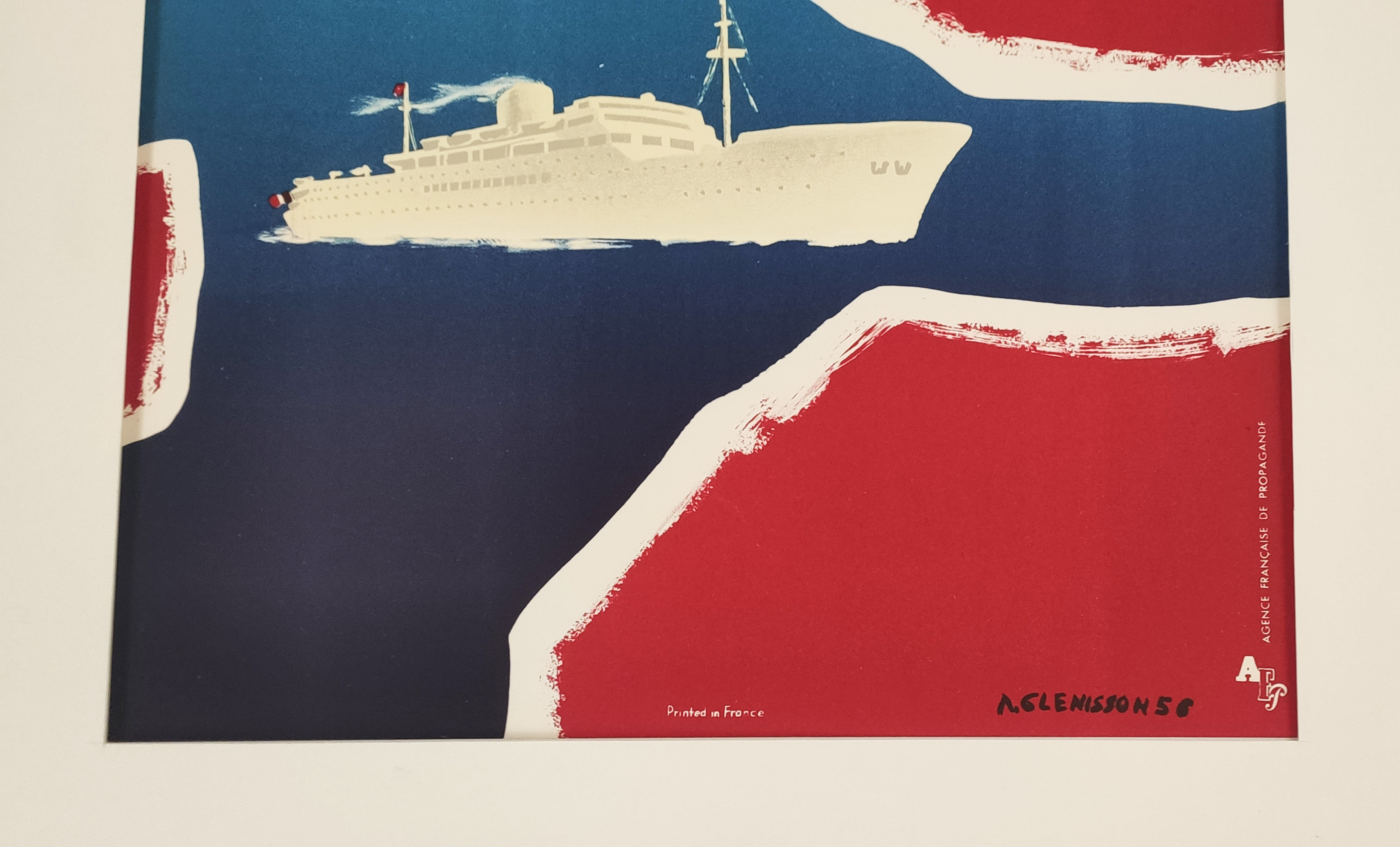 Poster Marseillaise Messageries Maritimes