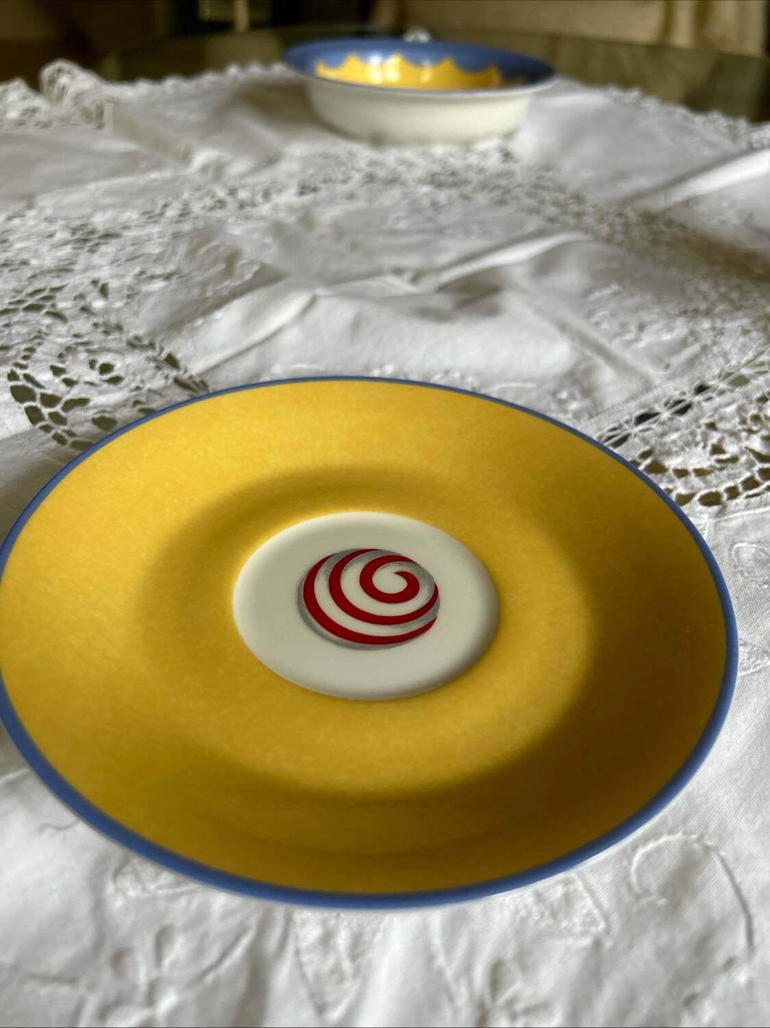 Hermès cup, bowl, and plate set