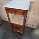 Table de chevet bois bambou du XIXème