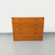 Vintage pine chest of drawers from the 1970s.
