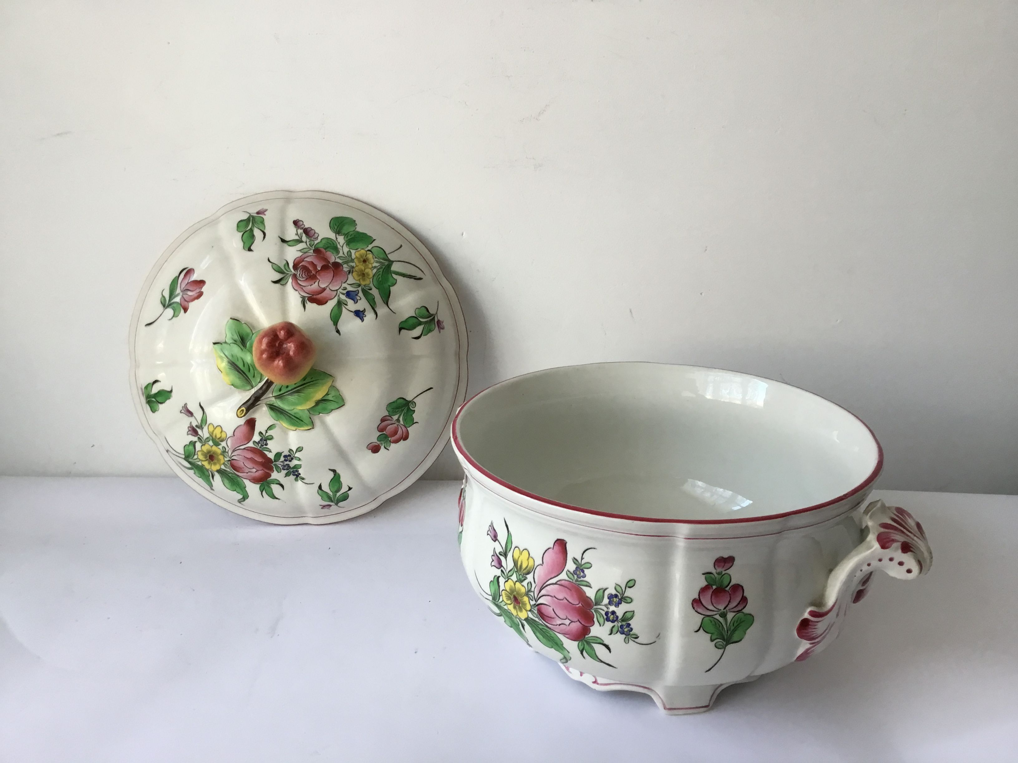 Dish and soup Lunéville old model Reverbere