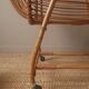 Berceau en rotin vintage couffin sur roulettes rétro design scandinave lit bébé