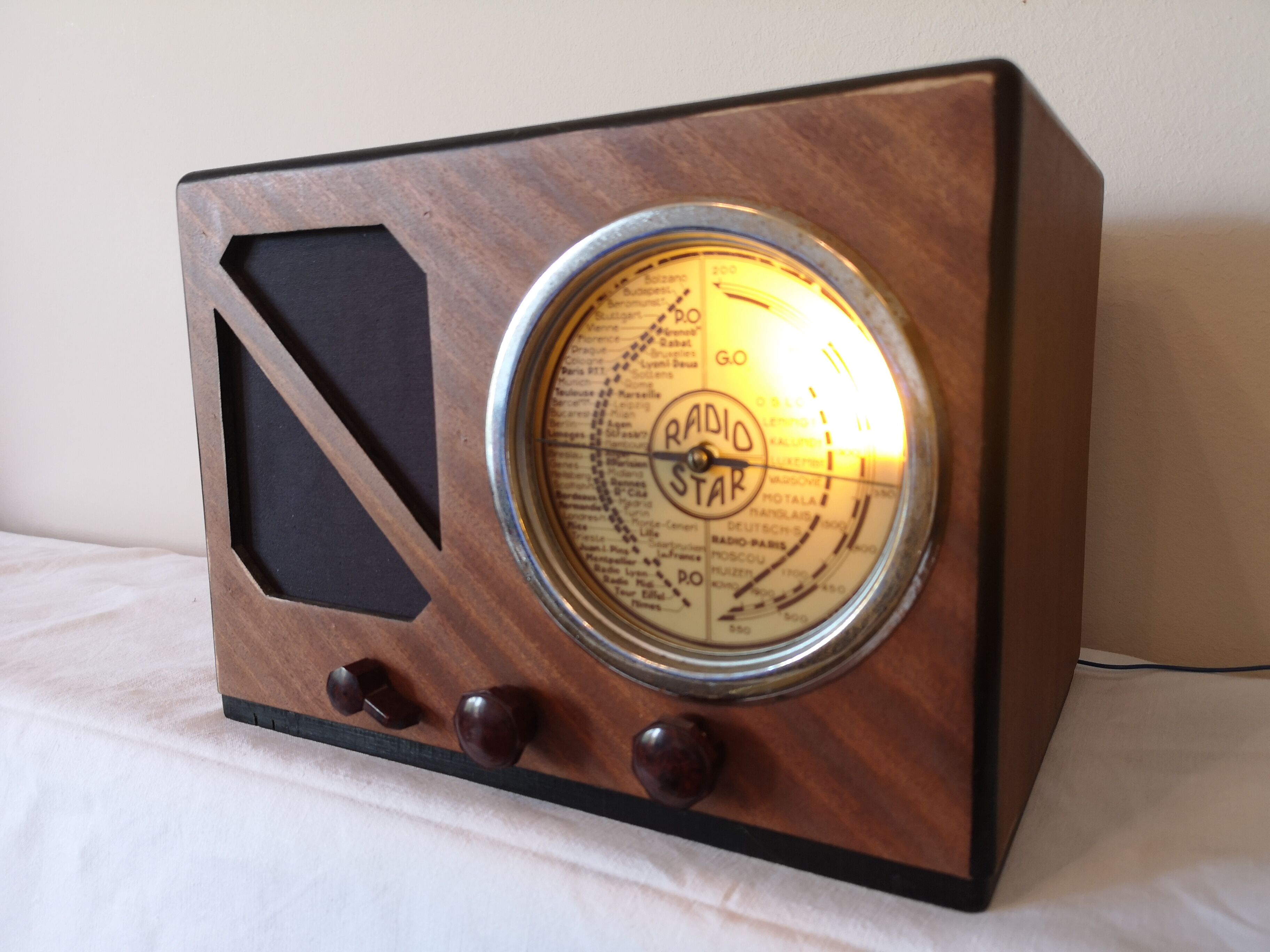 Radio vintage bluetooth radio star 1940