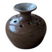 Flower holder in stoneware signed G. Robin – Saint-Amand-en-Puisaye
