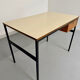 Vintage small desk designed by Pierre Paulin CM217 from the 1960s, wood and metal.