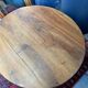 Oval drop-leaf coffee table