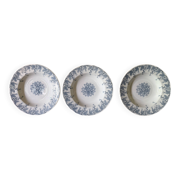 Deep plates KG Luneville model Neva in ironstone