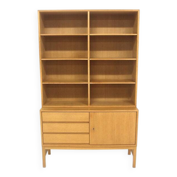 Scandinavian oak library "MTP", Marian Grabinski, IKEA, Sweden