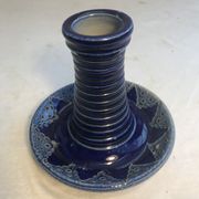 Pair of Betschdorf Schmitter ceramics bougeoirs