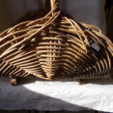 Wicker log basket