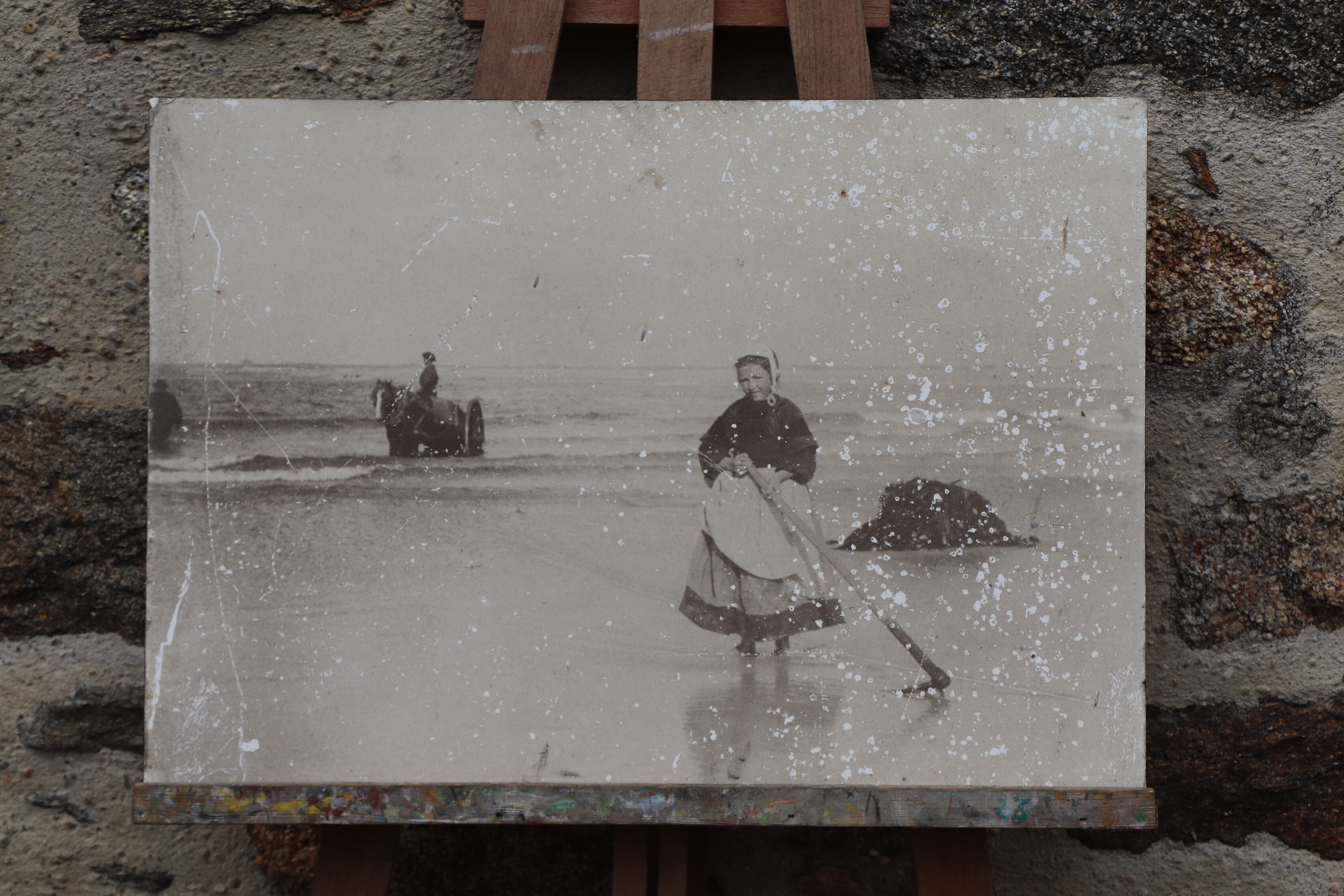 Photo old Brittany fishing and beach