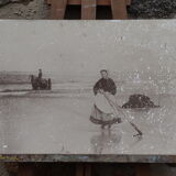 Photo old Brittany fishing and beach