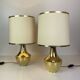 Pair of Italian Brass Table Lamp, 1970s