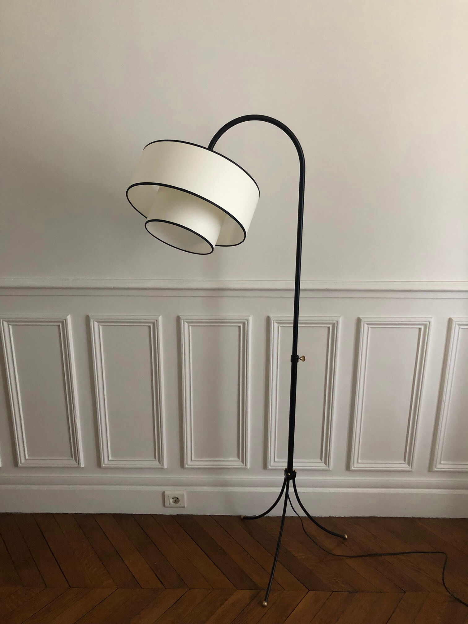 Tripod floor lamp 1950 - 1960 adjustable