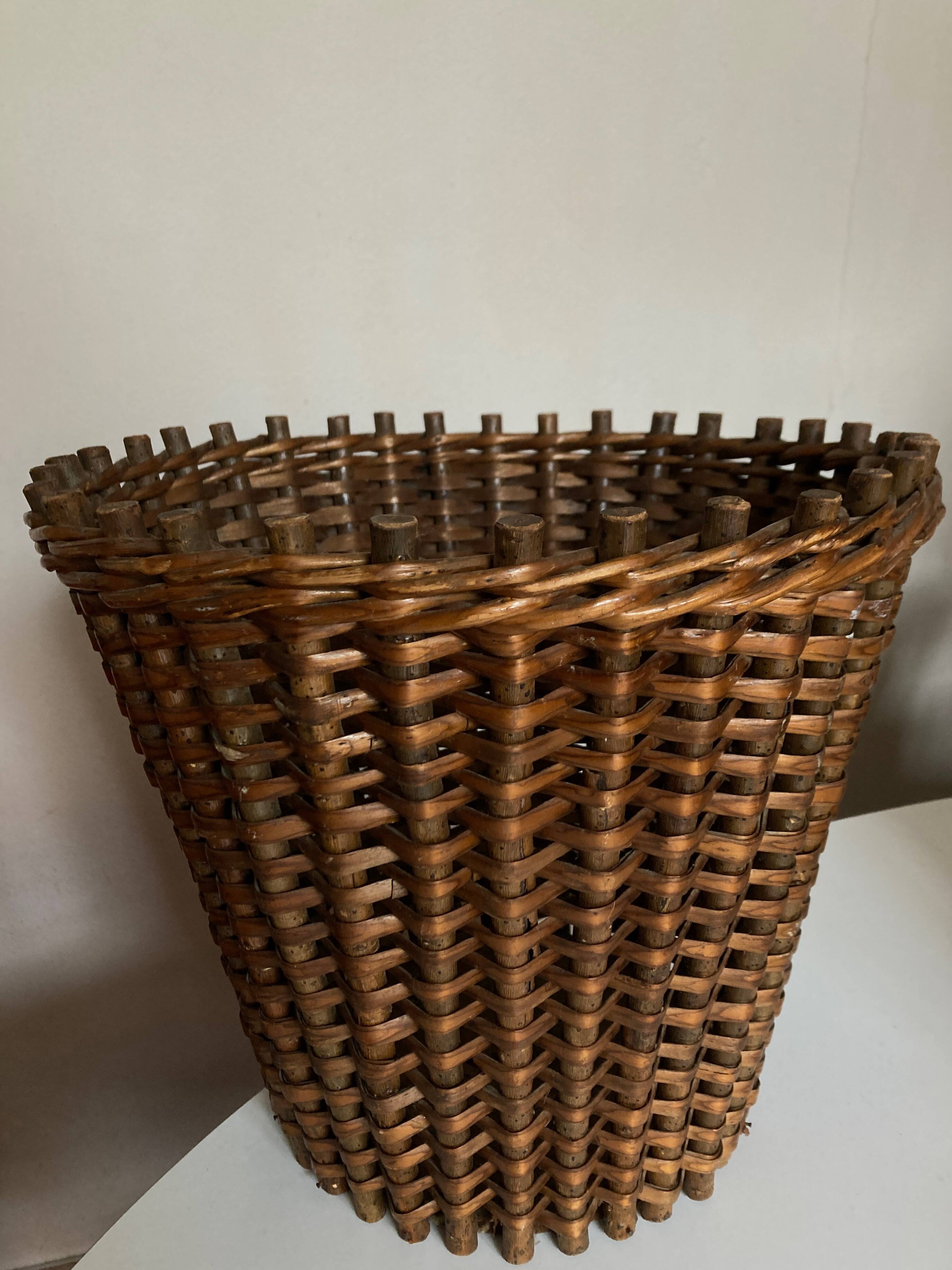 XXXXL wicker flowerpot 1950