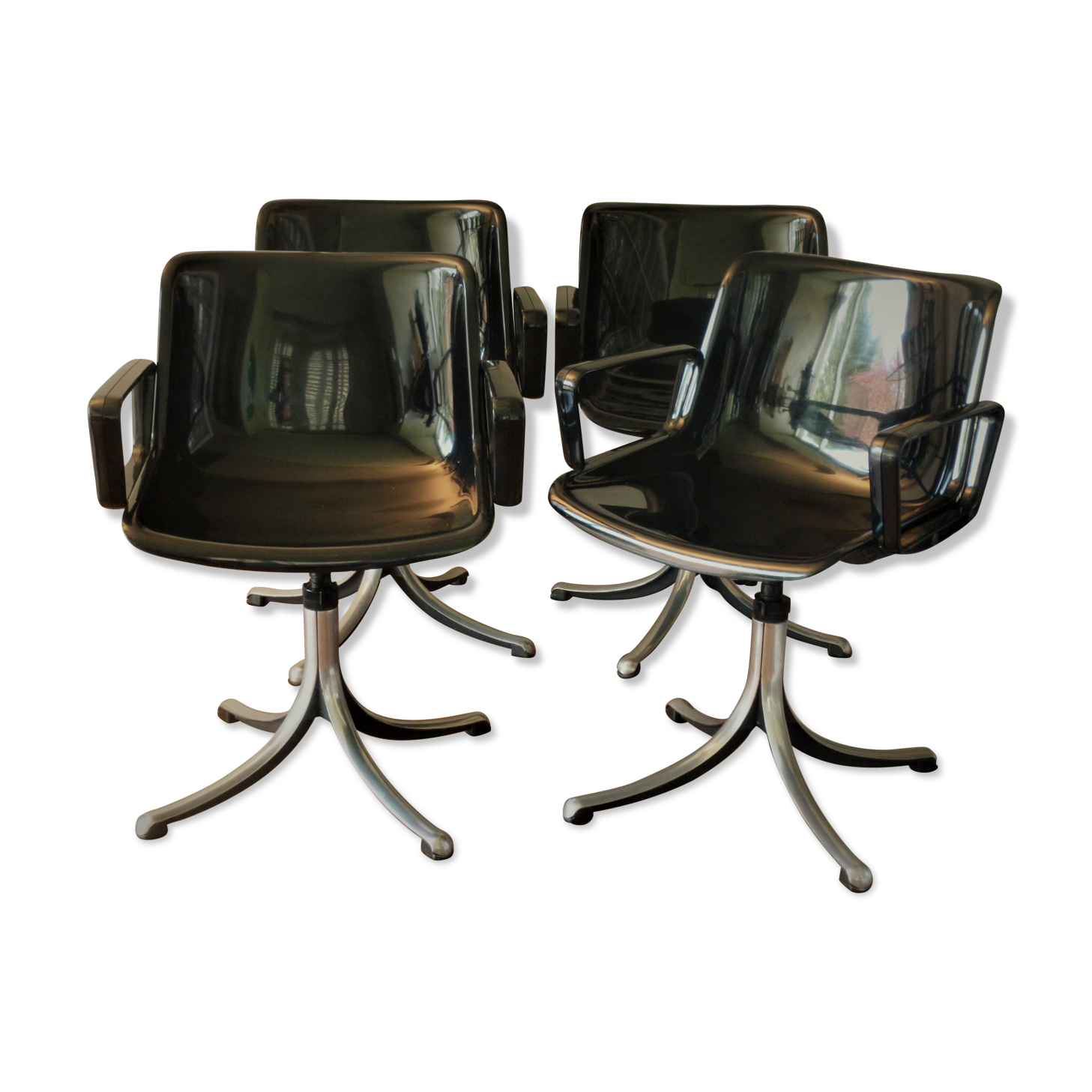 4 Borsani chairs, Modus model, 1976