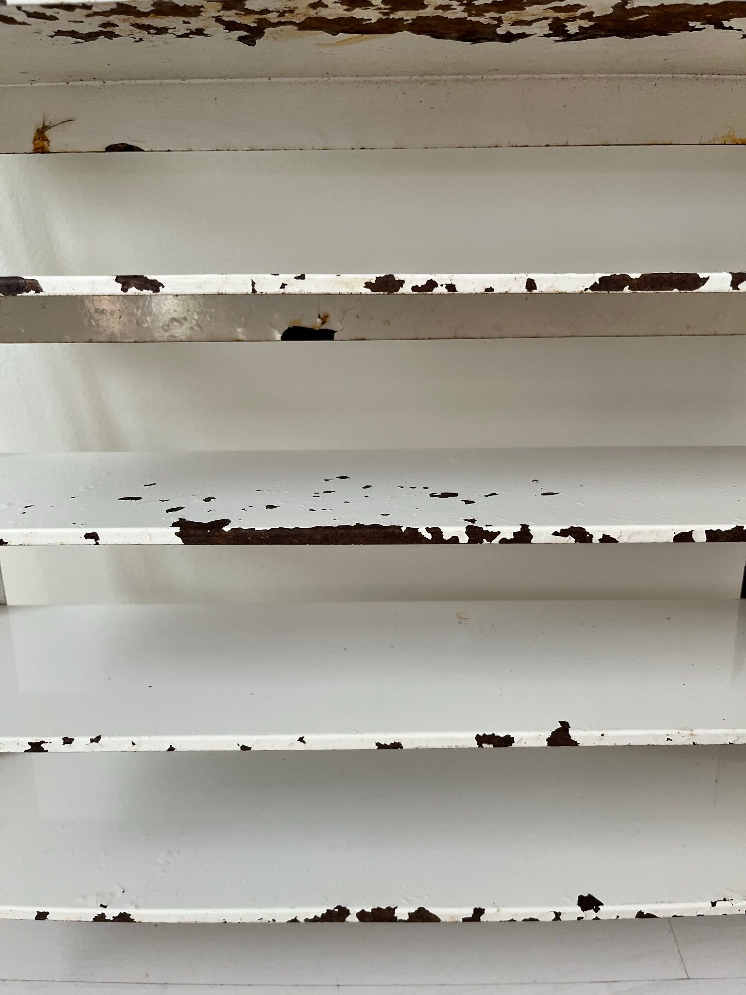 Metal wall workshop shelf