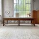 Solid walnut farmhouse castle table 1900 XXL