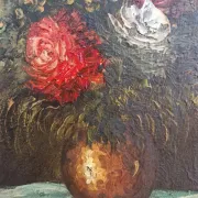 Robert Mogisse (1933) - Oil on canvas - Bouquet of flowers