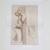 Art Print Lithograph: Mary Magdalene, Signed by Muffini, 1994