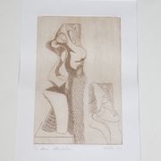 Art Print Lithograph: Mary Magdalene, Signed by Muffini, 1994