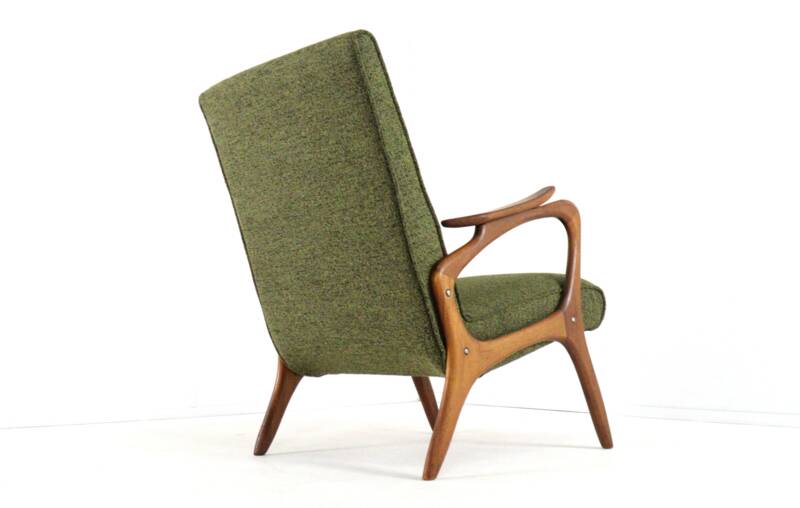 Fauteuil 'Rondeling' | design moderne du milieu du siècle en teck