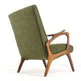 Fauteuil 'Rondeling' | design moderne du milieu du siècle en teck