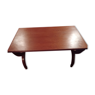 Table basse en placage d'acajou