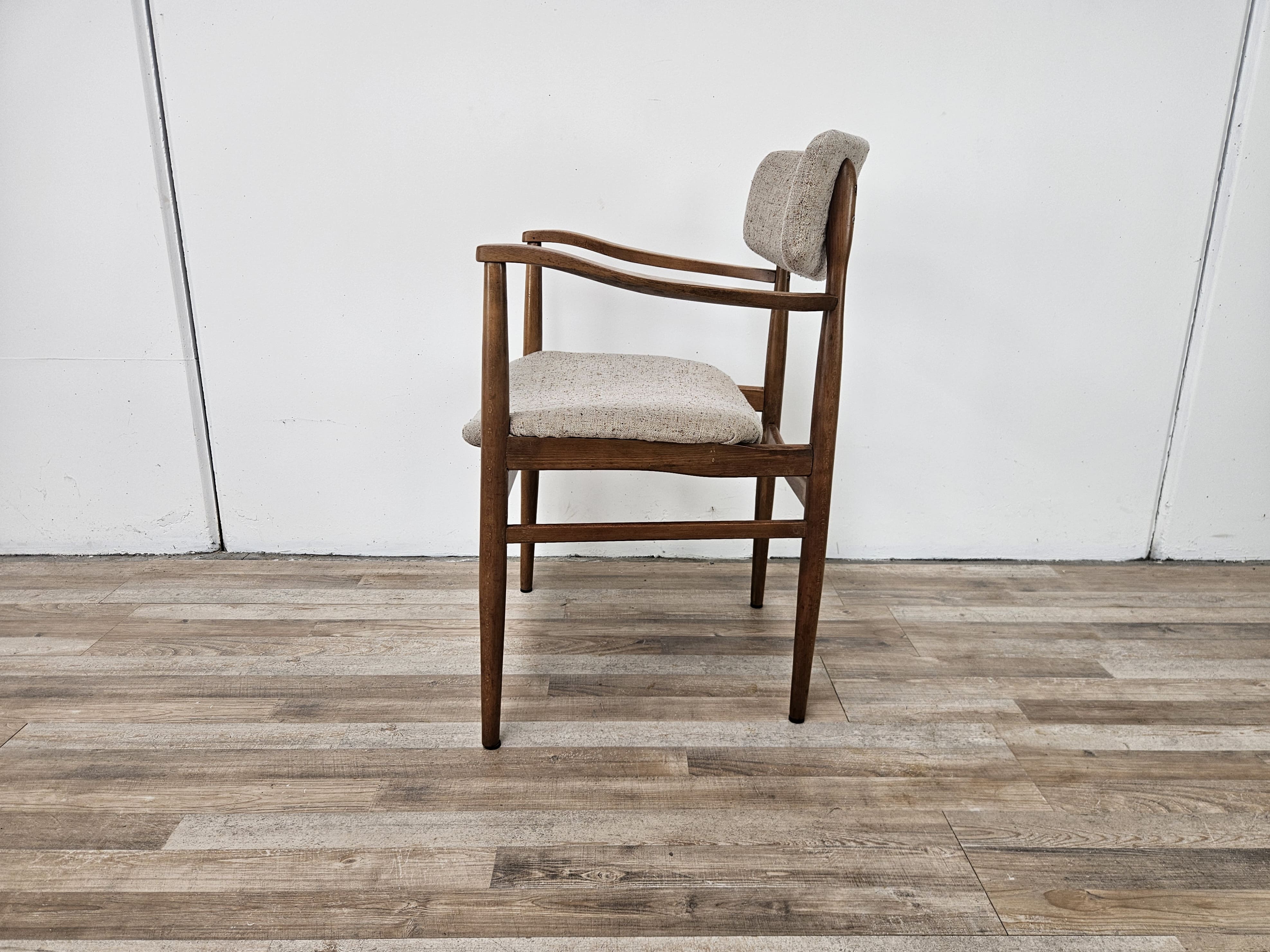 Swedish armchair in wood and fabric