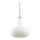 Mid-Century Italian Opaline and Brass Pendant Lamp
