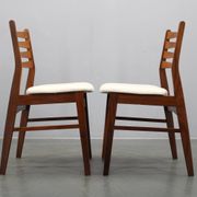 Set of six Danish mid-century teak dining chairs, Denmark, 1960s