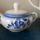 Flower decorated earthenware coffee service